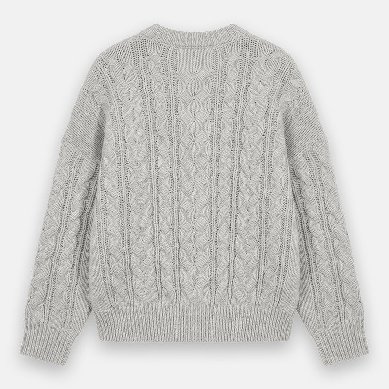 Pull Jade en maille torsadée