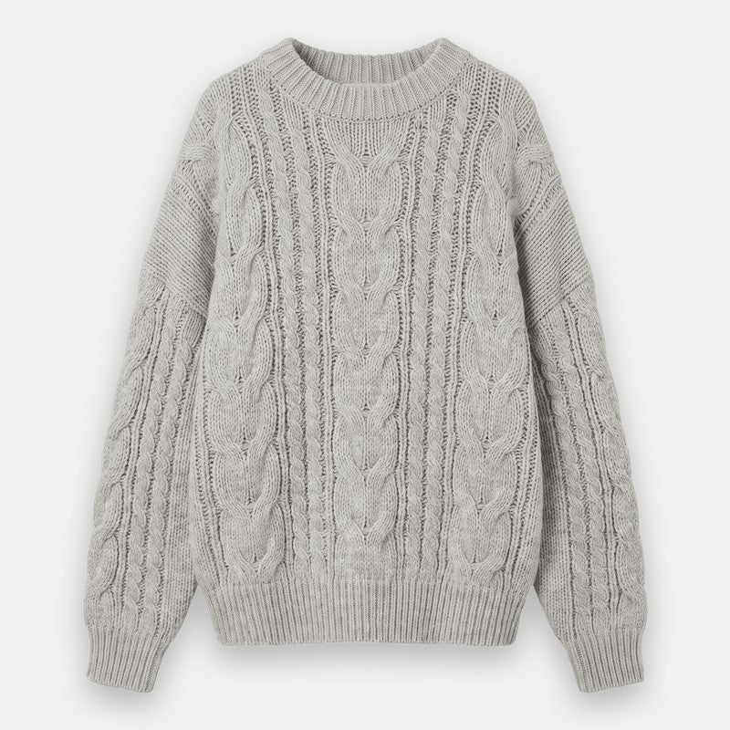 Pull Jade en maille torsadée