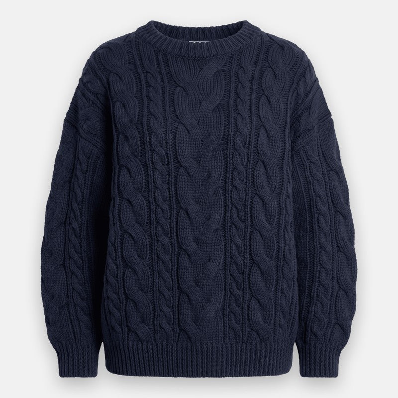 Pull Jade en maille torsadée
