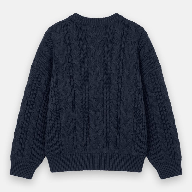 Pull Jade en maille torsadée